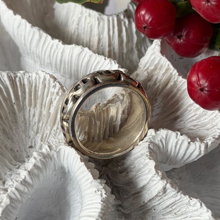 Vintage Spinning 925 Sterling Silver Ring Size 9