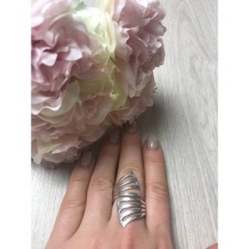 925 Sterling Silver Ring Size 7.5 (Adjustable)