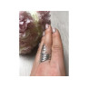 925 Sterling Silver Ring Size 7.5 (Adjustable)