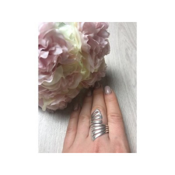 925 Sterling Silver Ring Size 7.5 (Adjustable)