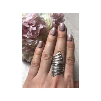 925 Sterling Silver Ring Size 7.5 (Adjustable)