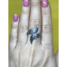 Vintage 925 Sterling Siamese Silver Ring Size 7.5