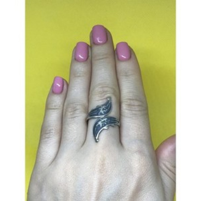Vintage 925 Sterling Siamese Silver Ring Size 7.5
