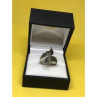 Vintage 925 Sterling Siamese Silver Ring Size 7.5