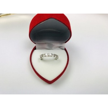 925 Sterling Silver CZ Ring Size 6.5