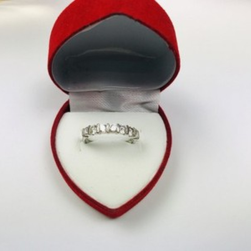 925 Sterling Silver CZ Ring Size 6.5