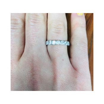 925 Sterling Silver CZ Ring Size 6.5