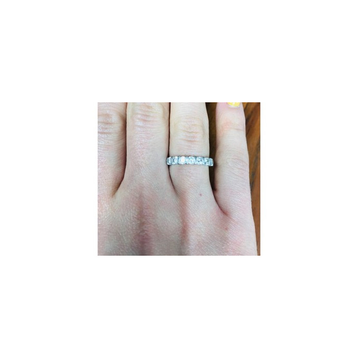 925 Sterling Silver CZ Ring Size 6.5