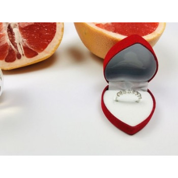 925 Sterling Silver CZ Ring Size 6.5