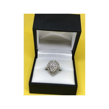925 Sterling Silver CZ Ring Size 5.5