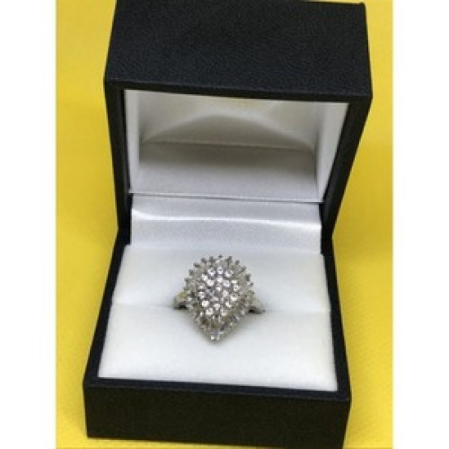 925 Sterling Silver CZ Ring Size 5.5