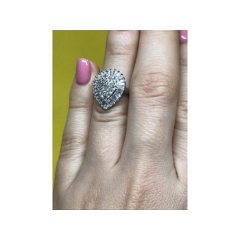 925 Sterling Silver CZ Ring Size 5.5