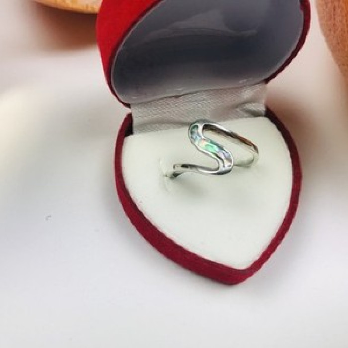 925 Sterling Silver Haliotis Ring Size 7.5