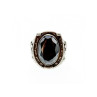 925 Sterling Silver Hematite Ring Size 8