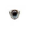 925 Sterling Silver Hematite Ring Size 8