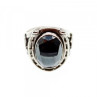 925 Sterling Silver Hematite Ring Size 8