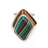 Vintage 925 Sterling Silver Jasper Ring Size 7