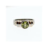 Vintage 925 Sterling Silver Peridot Ring Size 5