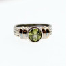 Vintage 925 Sterling Silver Peridot Ring Size 5