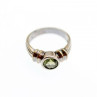 Vintage 925 Sterling Silver Peridot Ring Size 5