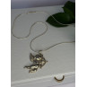 925 Sterling Silver Cupid Necklace Length 24 inch
