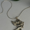 925 Sterling Silver Cupid Necklace Length 24 in