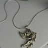 925 Sterling Silver Cupid Necklace Length 24 in