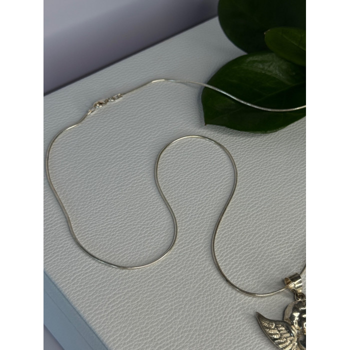 925 Sterling Silver Cupid Necklace Length 24 inch