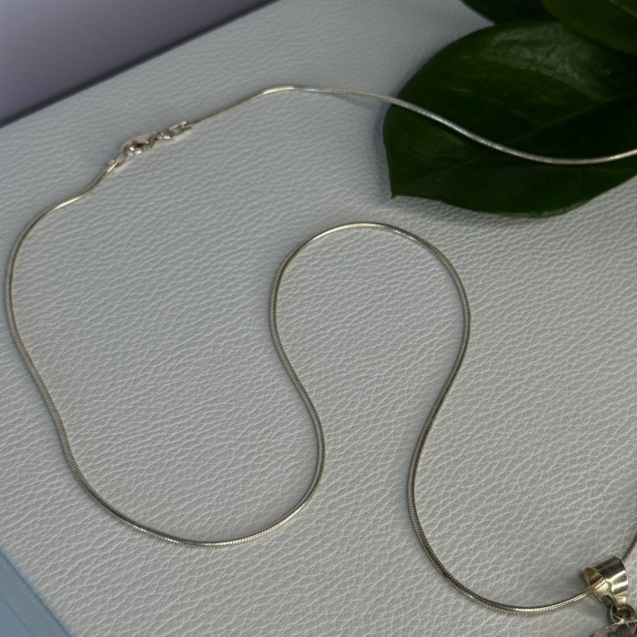 925 Sterling Silver Cupid Necklace Length 24 in