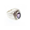 Vintage 925 Sterling Silver Amethyst Ring Size 8