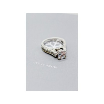 925 Sterling Silver CZ Ring Size 7.5