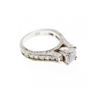 925 Sterling Silver CZ Ring Size 7.5