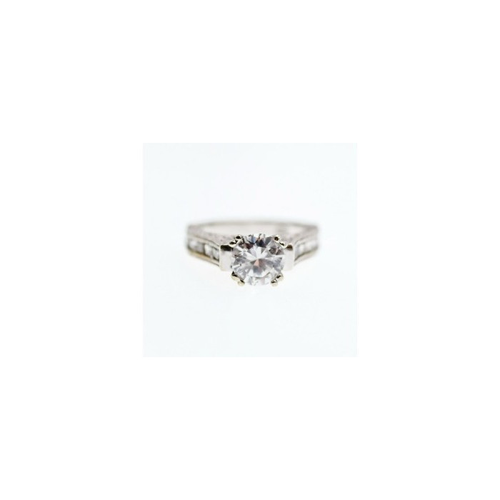 925 Sterling Silver CZ Ring Size 7.5