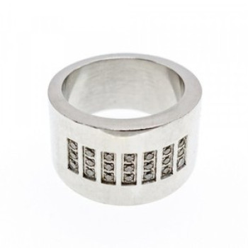 Stainless Steel Ring With CZ Size 11.5