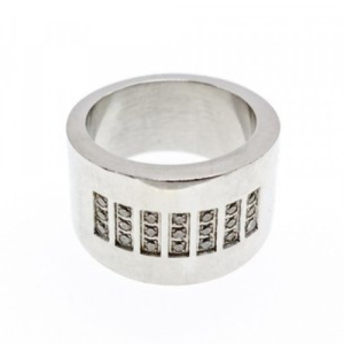 Stainless Steel Ring With CZ Size 11.5