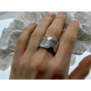 Stainless Steel Ring with CZ Size 11.5