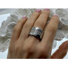Stainless Steel Ring with CZ Size 11.5