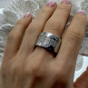 Stainless Steel Ring With CZ Size 11.5