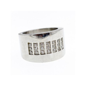 Stainless Steel Ring with CZ Size 11.5