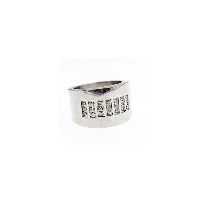 Stainless Steel Ring with CZ Size 11.5