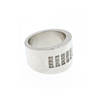 Stainless Steel Ring with CZ Size 11.5