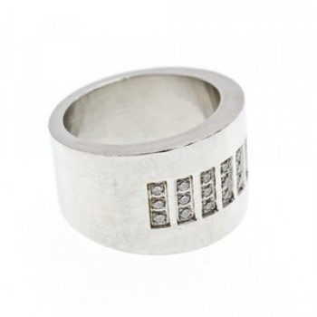 Stainless Steel Ring With CZ Size 11.5