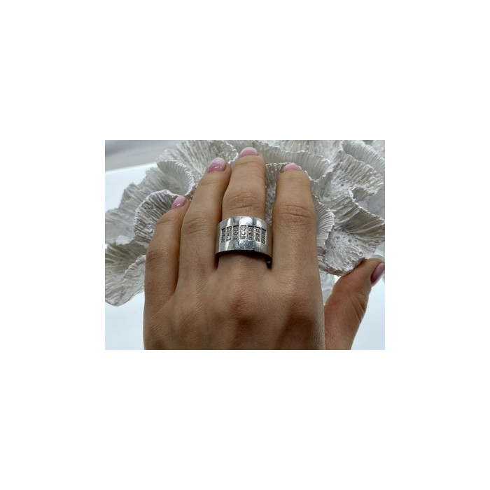 Stainless Steel Ring with CZ Size 11.5