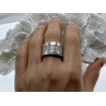 Stainless Steel Ring with CZ Size 11.5