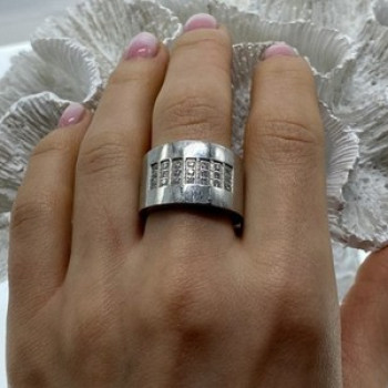 Stainless Steel Ring With CZ Size 11.5