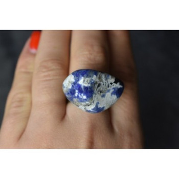 Designer's Ring with Sodalite Size 7.5
