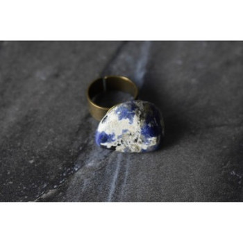 Designer's Ring with Sodalite Size 7.5