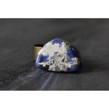 Designer's Ring with Sodalite Size 7.5