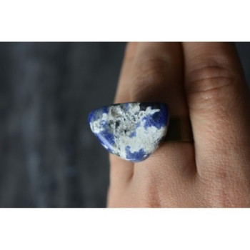 Designer's Ring with Sodalite Size 7.5