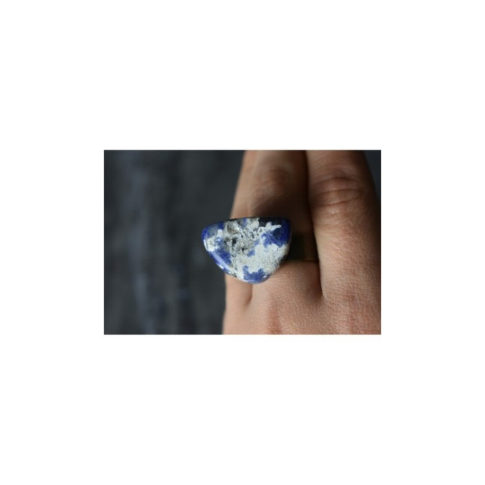 Designer's Ring with Sodalite Size 7.5